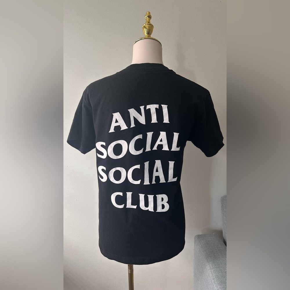 Anti Social Social Club Black T-Shirt with White Logo